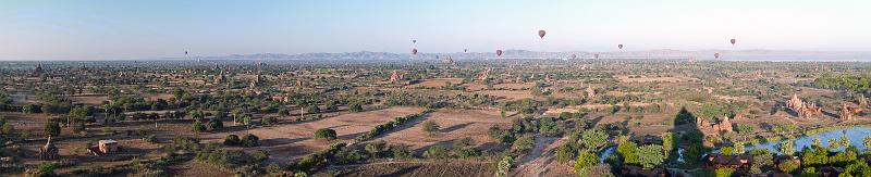 Burma III-121-Seib-2014.jpg - Panorama view of Bagan after sunrise (Photo by Roland Seib)